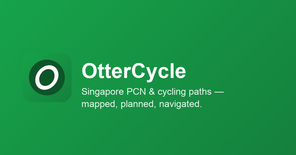 Maps With Rout OtterCycle — Singapore PCN Map & Cycling Route Planner